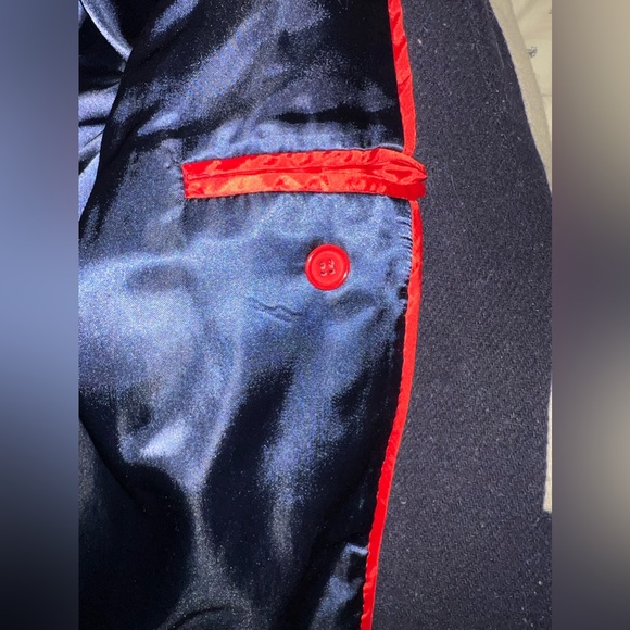 J. Crew 24 navy and white wool coat as seen on Meghan Markle, GUC. - Picture 7 of 12